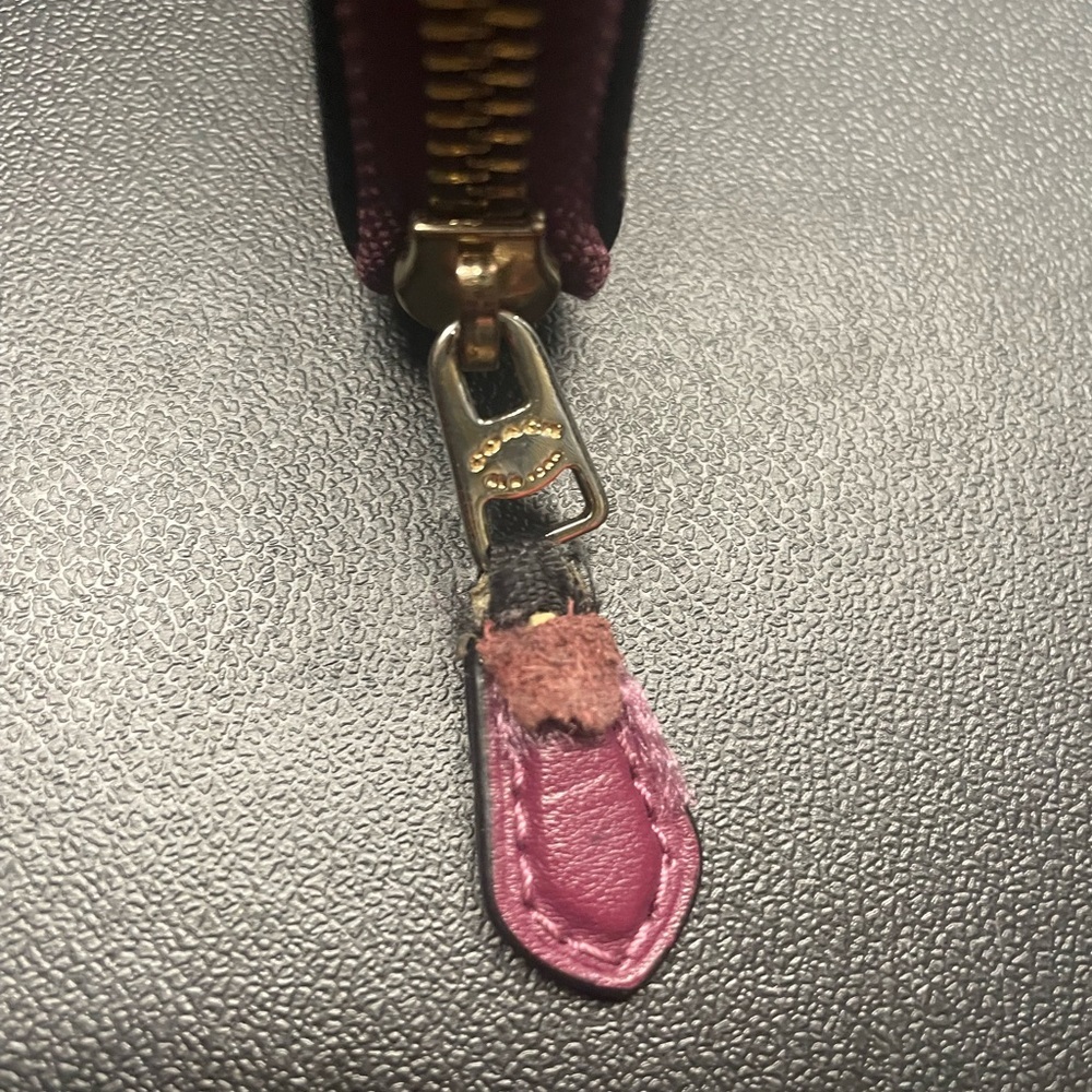 Coach Plaid Wallet - Brown and Pink - Picture 8 of 9